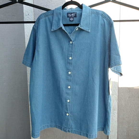 Chambray Shirt by Angelique - Picture 1 of 8